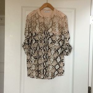 Calvin Klein button up blouse.